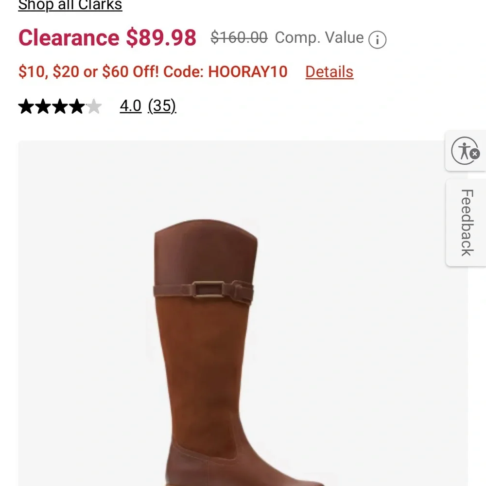 Brown Knee-High Leather Boots - Picture 5 of 8